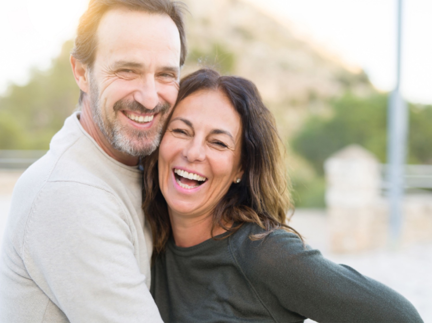 A couple reconnecting through couples counseling